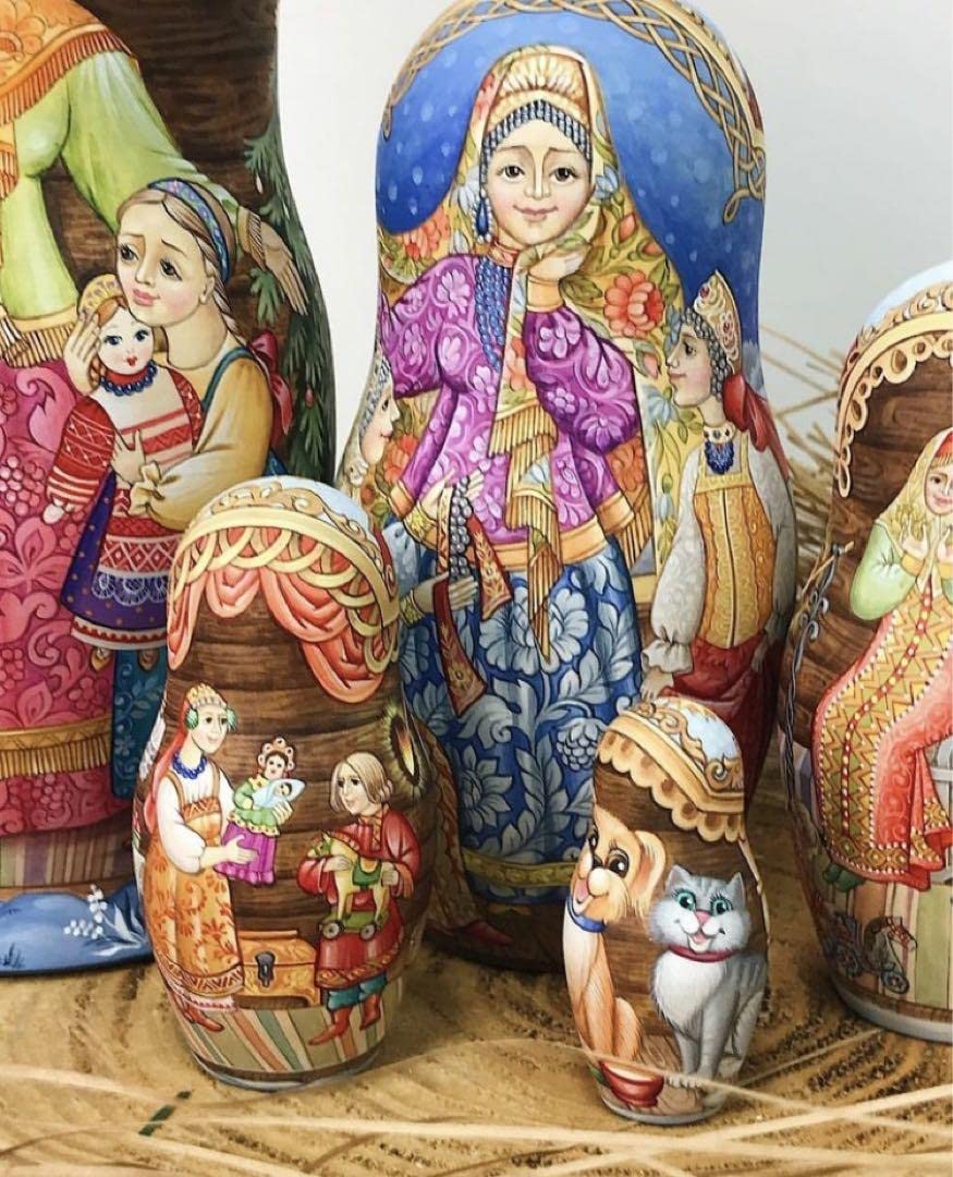 ロシア雑貨☆Icon マトリョーシカ(5P)クリスマスプレゼント Amazon | ロシア雑貨Icon マトリョーシカ(5P)クリスマス